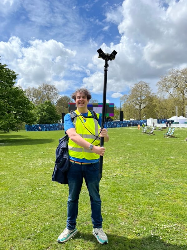 Using a Private 5G Network to Broadcast The Coronation